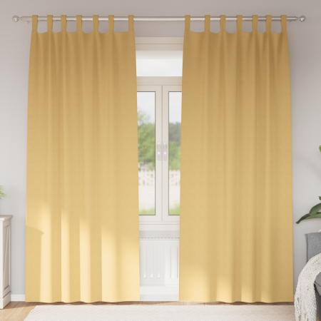 Cortinas con cortinas 2 pcs Beige 245 x 140 cm Poliéster