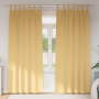 Cortinas con cortinas 2 pcs Beige 245 x 140 cm Poliéster