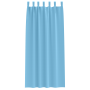 Cortinas con cortinas 2 pcs Azul claro 245 x 140 cm Poliéster
