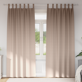 Cortinas con cortinas 2 pcs Taupé 260 x 140 cm Poliéster