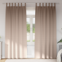 Cortinas con cortinas 2 pcs Taupé 260 x 140 cm Poliéster