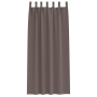 Cortinas 2 pcs Marrón oscuro 245 x 140 cm Poliéster