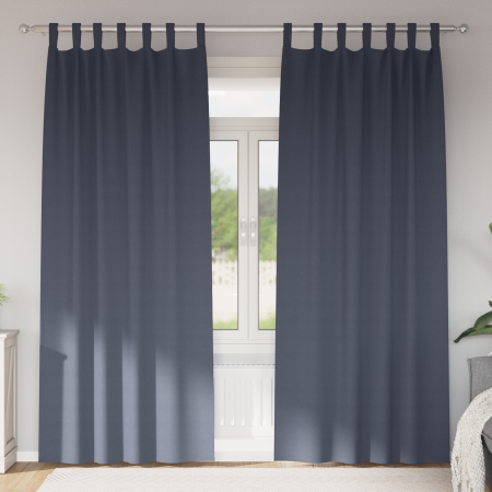 Cortinas con cortinas 2 pcs Antracita 245 x 140 cm Poliéster