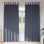 Cortinas con cortinas 2 pcs Antracita 245 x 140 cm Poliéster