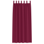 Cortinas con cortinas 2 pcs Rojo vino 245 x 140 cm Poliéster