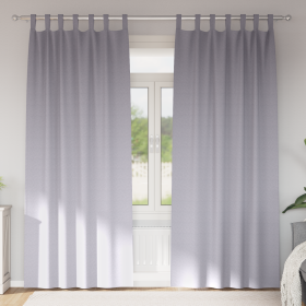 Cortinas 2 pcs Gris metálico 260 x 140 cm Poliéster