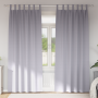 Cortinas 2 pcs Gris metálico 260 x 140 cm Poliéster