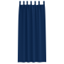 Cortinas con cortinas 2 pcs Azul oscuro 260 x 140 cm Poliéster