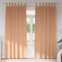 Cortinas con cortinas 2 pcs Marrón claro 245 x 140 cm Poliéster