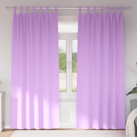 Cortinas con cortinas 2 pcs Morado 245 x 140 cm Poliéster