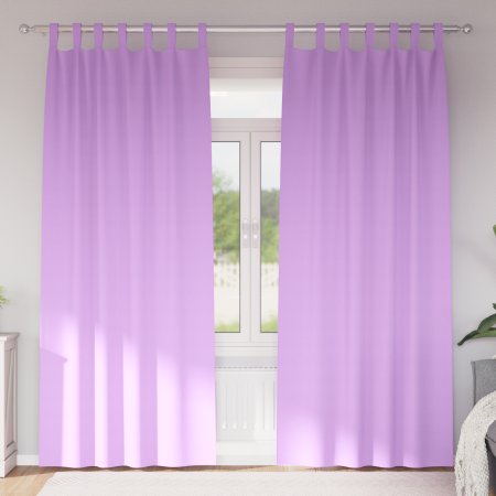 Cortinas con cortinas 2 pcs Morado 245 x 140 cm Poliéster