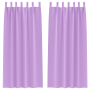 Cortinas con cortinas 2 pcs Morado 245 x 140 cm Poliéster