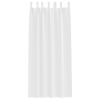 Cortinas con cortinas 2 pcs Blanco puro 260 x 140 cm Poliéster