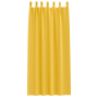 Cortinas 2 pcs Amarillo mostaza 260 x 140 cm Poliéster