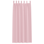 Cortinas con cortinas 2 pcs Rosa bebé 245 x 140 cm Poliéster