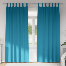 Cortinas con cortinas 2 pcs Tuquesa 260 x 140 cm Poliéster