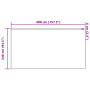 Cortinas con cortinas Floral Blanco 400 x 240 cm Poliéster