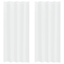 Cortinas con cortinas 2 pcs Blanco 140 x 260 cm Poliéster