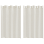 Cortinas con cortinas 2 pcs Crema 140 x 140 cm Poliéster