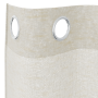 Cortinas con cortinas 2 pcs Crema 140 x 140 cm Poliéster