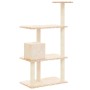 Katzenkratzbaum mit cremefarbenen Sisalstämmen, 119 cm von vidaXL, Katzenmöbel - Ref: Foro24-171518, Preis: 46,95 €, Rabatt: %