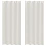 Cortinas con cortinas 2 pcs Crema 140 x 225 cm Poliéster