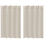 Cortinas con cortinas 2 pcs Arena 140 x 140 cm Poliéster