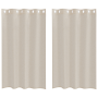 Cortinas con cortinas 2 pcs Arena 140 x 175 cm Poliéster