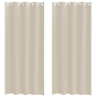Cortinas con cortinas 2 pcs Arena 140 x 245 cm Poliéster