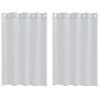Cortinas con cortinas 2 pcs Gris claro 140 x 140 cm Poliéster