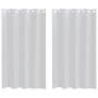 Cortinas con cortinas 2 pcs Gris claro 140 x 175 cm Poliéster