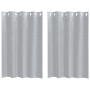 Cortinas con cortinas 2 pcs Gris oscuro 140 x 140 cm Poliéster