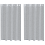 Cortinas con cortinas 2 pcs Gris oscuro 140 x 175 cm Poliéster