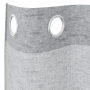 Cortinas con cortinas 2 pcs Gris oscuro 140 x 175 cm Poliéster