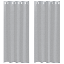 Cortinas con cortinas 2 pcs Gris oscuro 140 x 225 cm Poliéster