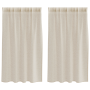 Cortinas con cortinas 2 pcs Arena 140 x 140 cm Poliéster