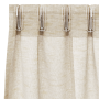 Cortinas con cortinas 2 pcs Arena 140 x 140 cm Poliéster