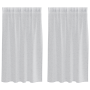 Cortinas con cortinas 2 pcs Gris claro 140 x 140 cm Poliéster