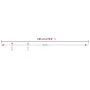 Kit mini puerta corredera armario acero carbono blanco 183 cm de vidaXL, Marcos de puertas - Ref: Foro24-151698, Precio: 42,6...