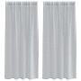 Cortinas con cortinas 2 pcs Gris oscuro 140 x 175 cm Poliéster
