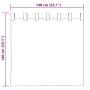 Cortinas con cortinas 2 pcs Blanco 140 x 140 cm Poliéster