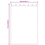 Cortinas con cortinas 2 pcs Blanco 140 x 175 cm Poliéster