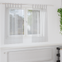 Cortinas con cortinas 2 pcs Gris claro 140 x 140 cm Poliéster