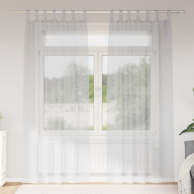 Cortinas con cortinas 2 pcs Gris claro 140 x 225 cm Poliéster