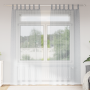 Cortinas con cortinas 2 pcs Gris oscuro 140 x 260 cm Poliéster