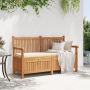 Banco de Almacenamiento de Jardín Marrón 150 x 60 x 90 cm