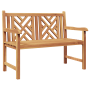 Banco de jardín Marrón 228 x 60 x 90 cm Madera de teca maciza