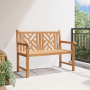 Banco de jardín Marrón 228 x 60 x 90 cm Madera de teca maciza