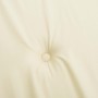 Cojines de silla de jardín 6 uds tela Oxford crema 40x40x4 cm
