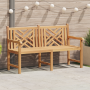 Banco de jardín Marrón 150 x 60 x 90 cm Madera de teca maciza